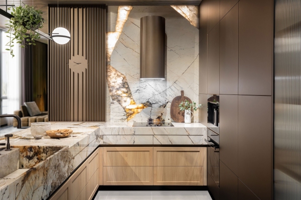 Modern Custom Kitchen Design Wall - Modern Custom Cabinets by ErnestRust USA