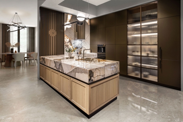 Custom Modern Kitchen Glass Doors - Modern Custom Cabinets by ErnestRust USA