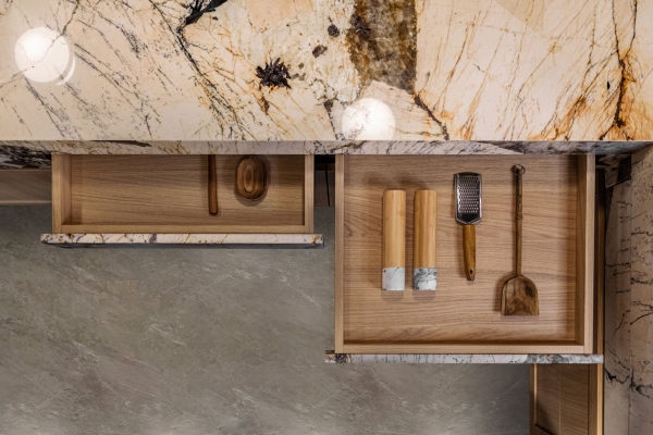 Modern Custom Kitchen Top View Drawers - Modern Custom Cabinets by ErnestRust USA
