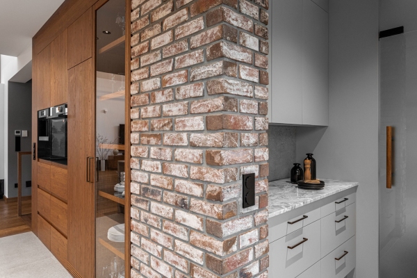 Custom Brick Work - Modern Custom Cabinets by ErnestRust USA