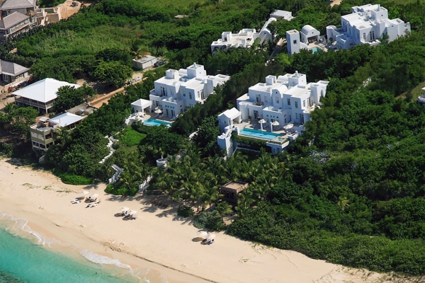 modern long bay villas aerial view - Modern Custom Cabinets by ErnestRust USA