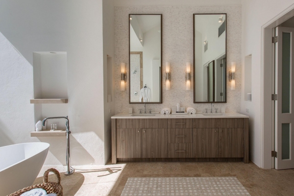 long bay villas custom bathroom vanity - Modern Custom Cabinets by ErnestRust USA
