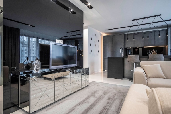 Custom Modern Anthracite Veneer Cabinets - Modern Custom Cabinets by ErnestRust USA