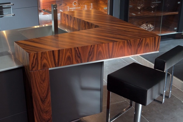 Veneered Modern Countertop - Modern Custom Cabinets by ErnestRust USA