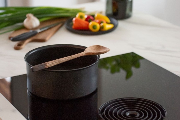 Modern Grey Kitchen Cook Top - Modern Custom Cabinets by ErnestRust USA