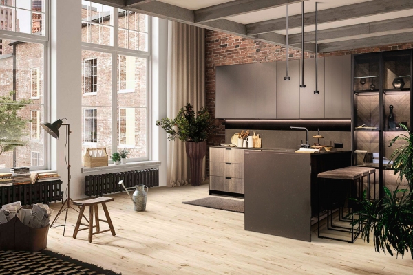 Custom Natural Oak Veneer Modern Cabinets - Modern Custom Cabinets by ErnestRust USA