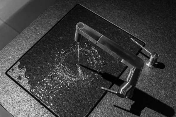 Custom Modern Kitchen Faucet and Sink - Modern Custom Cabinets by ErnestRust USA