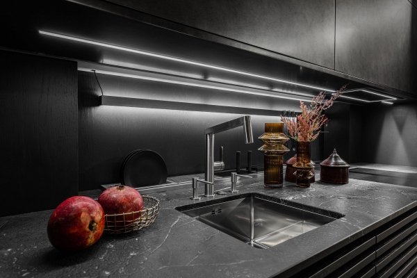 Custom Modern Kitchen Sink and Faucet - Modern Custom Cabinets by ErnestRust USA