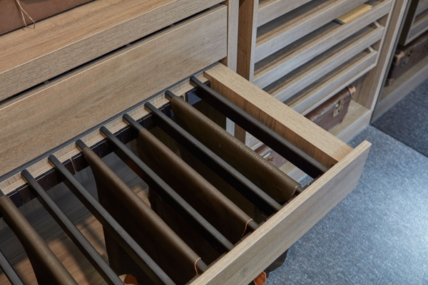 Modern Custom Pants Rack Drawer - Modern Custom Cabinets by ErnestRust USA