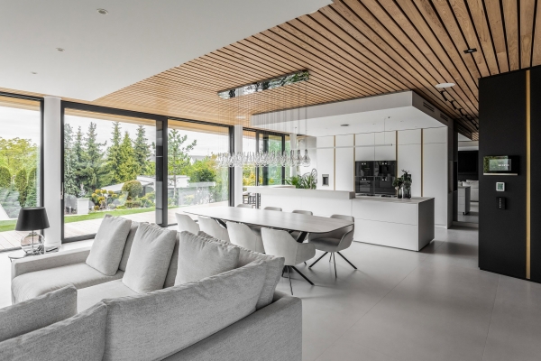 Custom Contemporary Living Space - Modern Custom Cabinets by ErnestRust USA